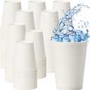 1000 Pack 12 oz Paper Cups - Disposable, White Hot Beverage Drinking Cups, Perfect for Party, Picnic, Travel, and Events