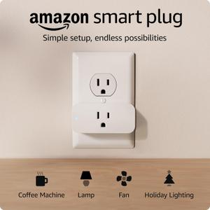 Amazon Smart Plug | Works with Alexa | Simple setup, endless possibilities (1-pack)
