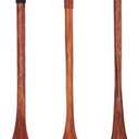 Unomor 3Pcs Long Handle Wooden Coffee Spoon Set Small Wooden Stirring Spoons for Coffee Tea Honey and Dessert Mixing Natural Material