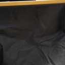 LONBET Laundry Basket with Lid, Made from Breathable Fabric | Aesthetic Clothes Hampers for Laundry with Side Handles & Sturdy Bamboo Frame (40 Gallons - Double, Black)