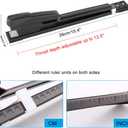 Long Reach Stapler Office Staplers Desktop Stapler, 50 Sheets Capacity Long Arm Staplers with 1600pcs 23/8 Staples (Black, 50 Sheets Capacity)