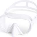 Adult Swim Goggles with Nose Cover, Wide View Diving Mask No Leak Swimming Goggles for Men Women Youth