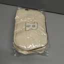 3 x Personalized Anniversary Wife Birthday Gifts from Husband,Mothers Day Gifts for Women,Waist Packs Initial White R,Cream Bag