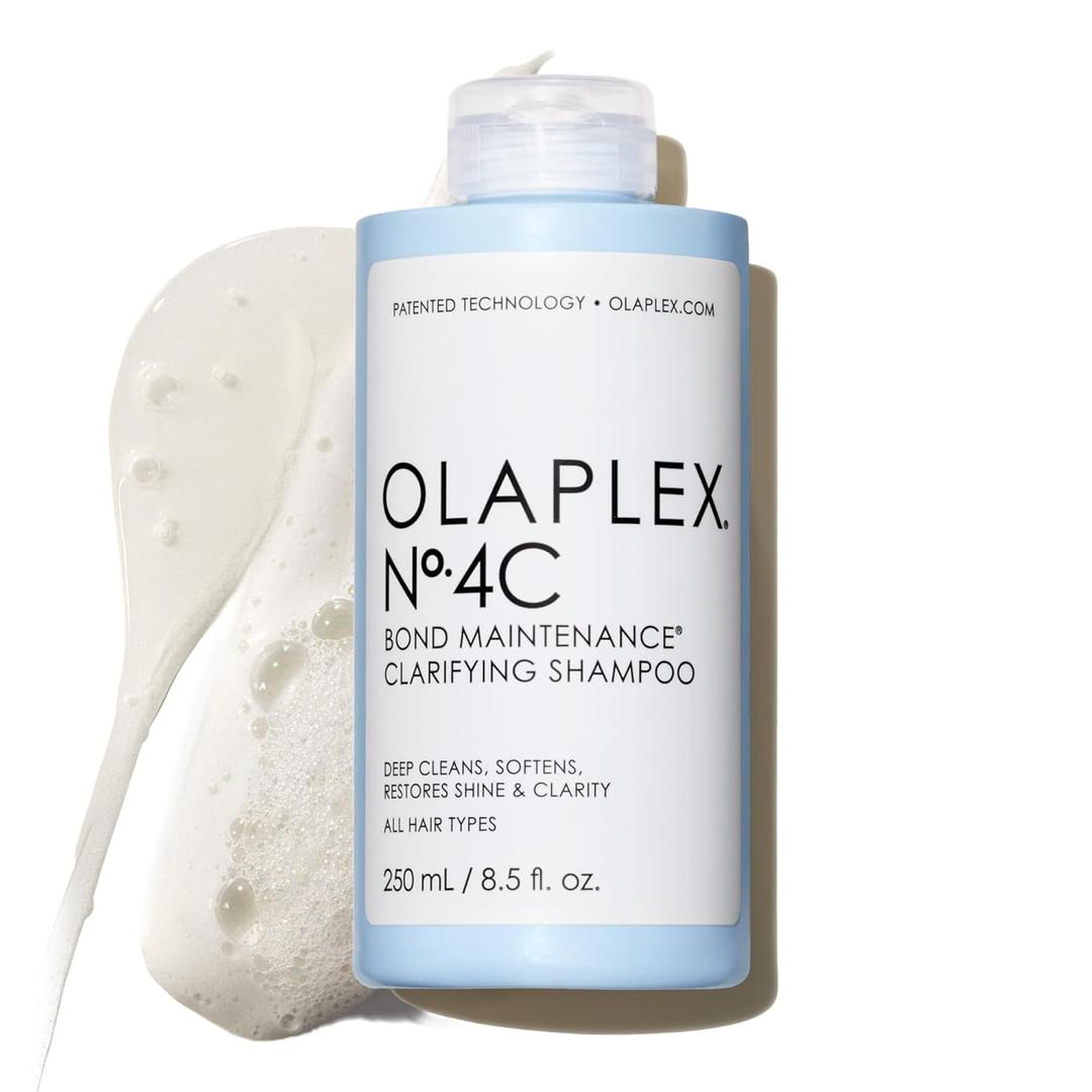 Olaplex N.4C Bond Maintenance Clarifying Deep Cleansing Shampoo | Removes Damage Causing Impurities & Buildup | Helps Restore Color vibrancy | For Coily, Curly, Straight, and Wavy