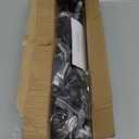 Thestoa 5/8" Diameter Splicing Curtain Rods 2 pack for Windows 30 or 46 inch, Black Curtain Rods for Bedroom, Living Room, Farmhouse, Outdoor etc.