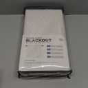 100% Blackout Shield Linen Blackout Curtains for Bedroom 108 Inches Long, Back Tab/Rod Pocket Living Room Drapes, Thermal Insulated Blackout Curtains 2 Panels Set, 50" W x 108" L,Cream