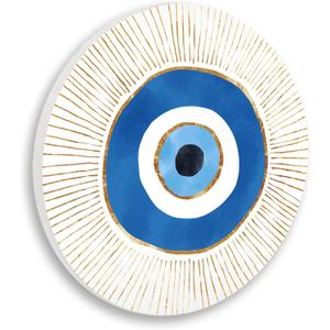 Stupell Industries Contemporary Evil Eye Nazar Shape Wood Wall Art, Design by Ziwei Li, 12 x 12, Wall Plaque