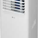 LG 6,000 BTU (DOE) / 10,000 BTU (ASHRAE) Portable Air Conditioner, Cools 250 Sq.Ft. (10' x 25' room size), Quiet Operation,LCD Remote, Window Installation Kit Included, 115V