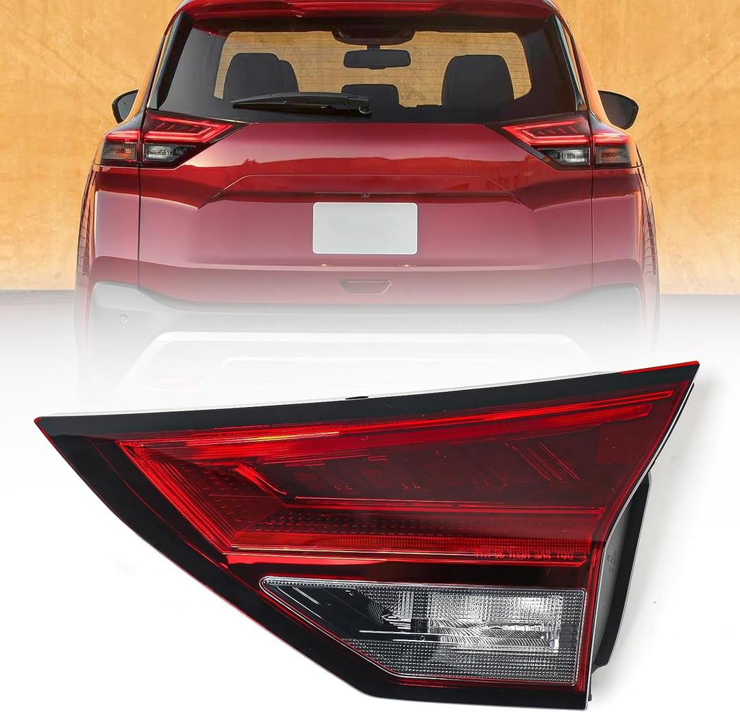 Huray Right LED Inner Tail Light Fit for Nissan Rogue 2021-2024, RH Taillight Tail lamp Rear Brake Lamp Assembly OE Style Replacement for NI2803125 265506RR1A Passenger Side