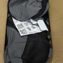 BDK PolyPro Car Seat Covers Full Set in Charcoal on Black Front and Rear Split Bench for Cars, Easy to Install Cover Set, Accessories Auto Trucks Van SUV