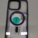 ESR for iPhone 15 Pro Max Case, Compatible with MagSafe, Military-Grade Protection, Yellowing & Scratch-Resistant Back, Magnetic Phone Case for iPhone 15 Pro Max, Classic Series, Clear Dark Blue | Magnetic Phone Case