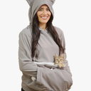 KITTYROO Cat Hoodie, The Original AS SEEN ON TV Kitty Carrying Sweatshirt, with Super Soft Kangaroo Pet Pouch SizeXL