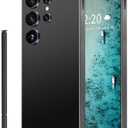 SZV I25 Ultra Unlocked Cell Phone,12+512GB 5G Unlocked Phone, Built in Pen Android 14 Battery 7000mAh 6.99" HD Screen Smartphone, Dual SIM/Face ID/Fingerprint Lock/GPS (Black, 12+512G)
