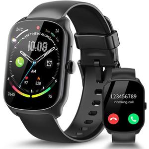 Smart Watch for Men Women Answer/Make Calls, Black Smart Watch for Men Women Answer/Make Calls, Black