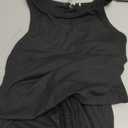 Trendy Queen Womens 2 Piece Sweatsuits Lounge Sets Track Suits Tank Tops Wide Leg Pants Spring Matching Outfits 2026 (Medium, Black)