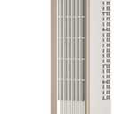 Misby Desk Fans Small Quiet, 13 Inch Office Fan for Saving Space, 4000mAh Battery Operated, 3 Speed Adjustment, 90 Oscillation Bladeless Table Fan, Ideal for Office, Bedroom (Ivory White)