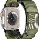 CAGOS Rugged Nylon Apple Watch Ultra 3 Band Compatible with iWatch Band 49mm 46mm 45mm 44mm 42mm Men, Breathable Braided Nylon Strap Sport Loop Adjustable Wristbands for iWatch Bands Ultra 3/2/1 Series 10 9 8 7 6 5 4 3 2 1 SE