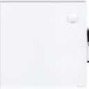 U Brands Magnetic Dry Erase Board White Board, 14" x 14", Frameless, Includes Marker and Magnet