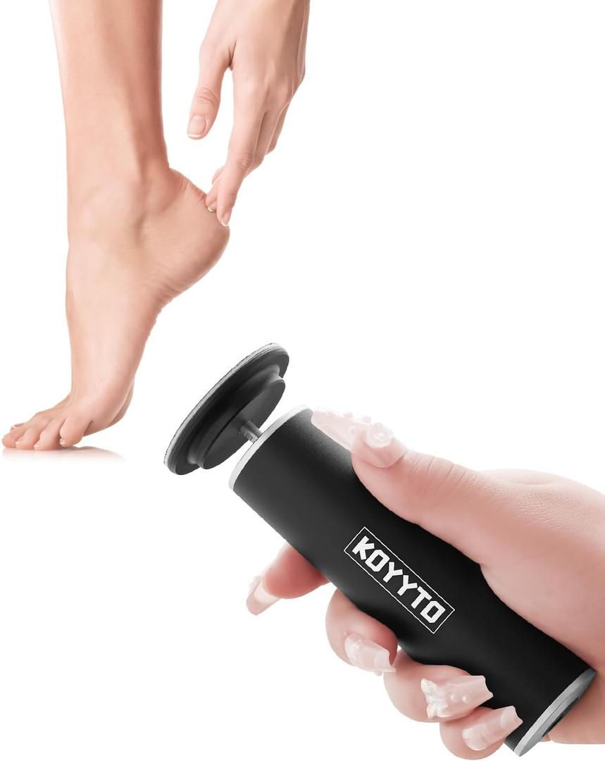 Professional Electric Foot File, Adjustable Rotatable Electronic Foot Dead Skin Remover Callus Remover Tool for Home & Nail Salon with 60 pcs Replacement Sandpaper Disk,Black