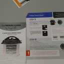 MegaChef 12 Quart Digital Pressure Cooker with 15 Preset Options and Glass Lid, Silver