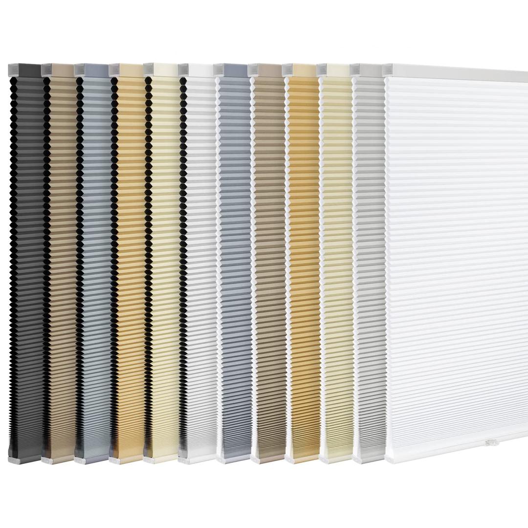 LazBlinds Cordless Cellular Shades, Light Filtering Honeycomb Shades for Home, Thermal Insulation Noise Reduction Blinds for Windows, 22'' W x 48'' H, Taupe