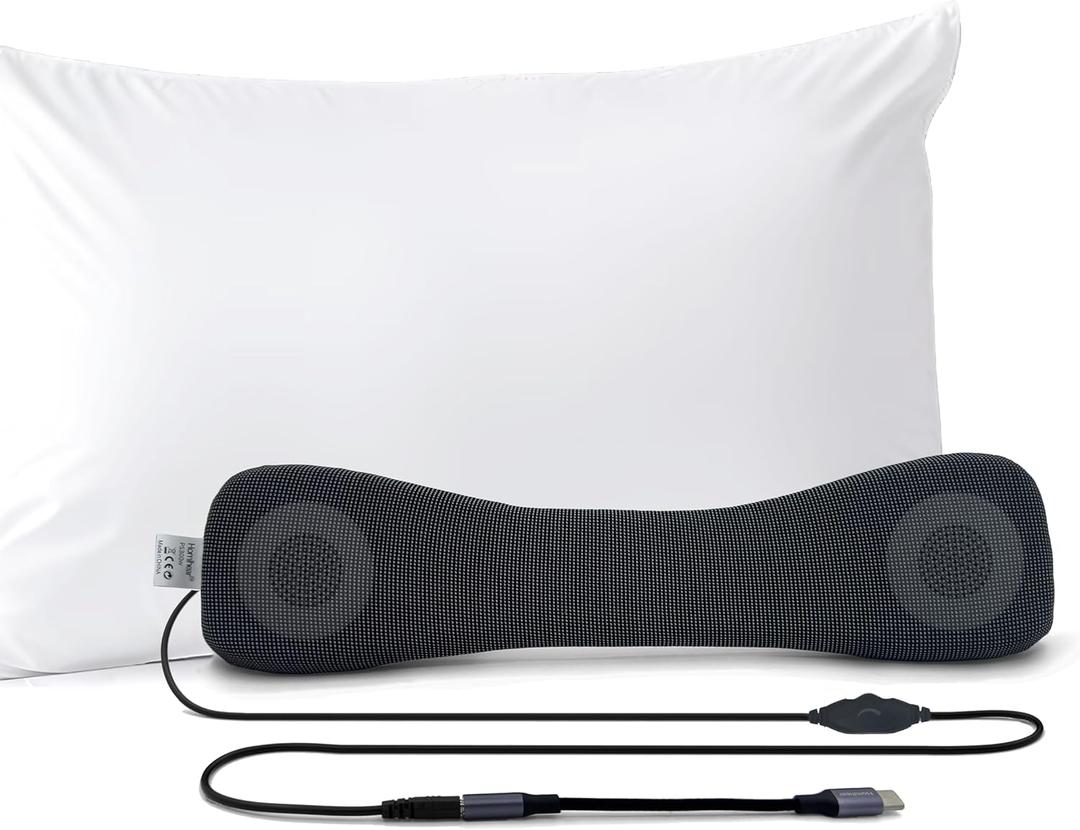 Somnus - Wired Pillow Speaker for Sleeping, USB C & Aux Support, Sleep Headphones, Volume Control, Audio Books and Podcasts, Slumber Music Pillow, for iphone16-15&Samsung.