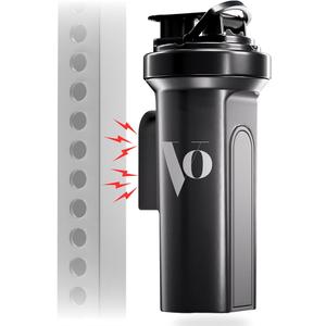 Mag Shaker Bottle (24oz), Leak-Proof BPA-Free Bottle with Phone Holder Mount, Attaches Securely to Gym Equipment, Shaker Cup for Protein Shakes, Fitness & Workouts by Strenvo