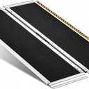 Portable Wheelchair Ramp 4FT, Non-Slip Aluminum Folding Portable Ramp, Handicap Wheelchair Ramps for Home Steps, 800 LBS Capacity Wheelchair Ramp for Doorway, Homes, Threshold, Entry,Stairs