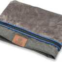LIROCE Washable Dog Bed Cover Replacement, XL Wrap-Around Zipper Cover for Orthopedic Memory Faom Dog Bed (41x27x4 inches), Dark Grey