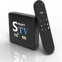 Streaming Media Player Converts Regular TV to Smart TV 4K Resolution Built-in Android 14.0 OS Quad-Core Processor WIFI6 Bluetooth Bluetooth Voice Remote 2GB+8GB Memory (M9-8K)