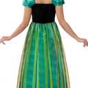 Spooktacular Creations Adult Princess Costume, Halloween Women Coronation Dress Costume, Green Princess Dress (Green, XXL)
