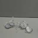 6 Pack 20 oz Skinny Tumbler Replacement Lids Plastic Splash Covers tops for 20 oz coffee cup lids Clear Cup Covers for 2.64 Inch Mouth Tumbler Cooler