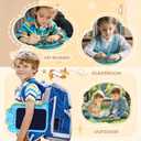 LCD Writing Tablet for Kids - 8.8 inch Toddler Travel Toys Doodle Board, Dinosaur Drawing Pad Toy for Kids 4 5 6 7 8 Year Old Boys Girls, Stocking Stuffers Birthday Party Gifts - Blue