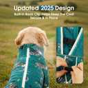 ROZKITCH Dog Coats for Small Dogs, Pet Windproof Warm Cold Weather Jacket Vest Cozy Jumpsuit Apparel Outfit Clothes for Small Medium Large Dog Walking Sleep S