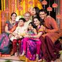 12 Pcs Lotus Hangings Garlands Diwali Floral Wall Hangings Indian Pooja Room Wood Decoration Back Dropper Showpiece for Diwali Temple Home Wall Decor