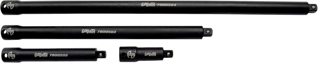 Astro Tools 78005 4pc 3/8" Drive Goliath High Torque-Saver Impact Extension Bar Set 2.5" -15"