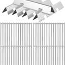 Spirit E310 Grill Parts for Weber Spirit II E-310 330 315 325 335 320 Spirit 2 Grill Replacement Parts Stainless Steel Grill Grates Flavorizer Bars 7638 7636 17.5 Inch GS4 Cooking Grids