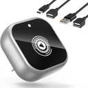Wireless CarPlay Adapter for Cars with Built-in Wired Apple CarPlay Plug and Play, Mini-USB Design, Fast Stable Connection, for iPhone with USB/Type-C Port, Silvery