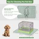 LOOBANI Washable Pee Pads for Dogs: 2 Pack Super Absorbent Reusable Puppy Pads, Leakproof and Waterproof Dog Training Pads Whelping Pads for Potty, Floor, Crate, Couch Bed and Travel, 36"x24"