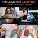 Compatible with iPhone 17 Case Stand, Slim Comfortable Liquid Silicone Phone Cases Fit for iPhone 17 Compatible with MagSafe Magnetic Ring Kickstand Stand Case Full Camera Protection, Pink