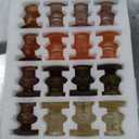 LemonRoad 16 Pcs Glass Candlestick Holders Bulk Taper Candle Holders for Table Centerpiece Decor, Vintage Thick Glass Candle Sticks for Wedding, Party, Birthday and Festival Decoration