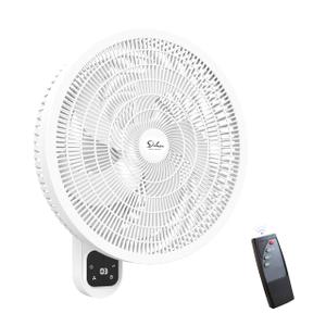 Simple Deluxe 16″ Remote Oscillating Wall Mount Fanl, 3-Speed Mounted Fan Max 1350 CFM & 18ft/s Powerful Airflow, 80° Horizontal 30° Vertical Tilt, Indoor Cooling Fan for Bedroom & Office, White