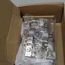 2 Pack with Hinges, Soft Close for Toy Boxes,Heavy Duty Lid Support Chest Hinges for Wooden Toy Box, Cedar, Storage Trunk & Benches, Universal Design Reversible Mounting