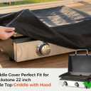 22 Inch Carry Bag and Griddle Cover Replacement Parts for Blackstone 22" Table Top Griddle with Griddle Hood, Heavy Duty Waterproof 600D Polyester Table Up 22" Griddle Cover