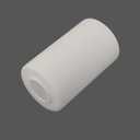 White Opal Cylinder Glass Lamp Shade Replacement, Light Fixture Replacement Glass Cover or Globe for Chandelier Pendant Lamp Wall Sconce,1 5/8 inch Fitter