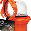 Clear RV Sewer Hose Elbow with 4-in-1 Adapter 360-Degree Rotation and Odor-Tight Protection Fits 4 Sizes of Dump Station Inlets