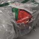 8FT Santa Claus Christmas Inflatable Outdoor Decoration Delivering Presents Welcome Home Set LED Lights Builtin Blow Up Garden Lawn Yard Holiday Party