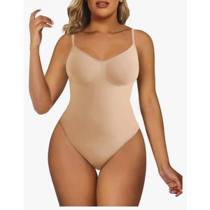 SHAPERX Women's Shapewear Bodysuit Tummy Control Body Shaper Seamless Sculpting Snatched Waist Body Suit L/XL