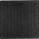 MicoYang Silicone Dish Drying Mat for Multiple Usage,Easy clean,Eco-friendly,Heat-resistant Silicone Mat for Kitchen Counter or Sink,Refrigerator or Drawer Liner Black XL 18 inches x 16 inches