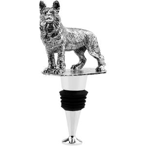 German Shepherd Bottle Stopper & Champagne Stopper - Dog Gifts for Women & Men, Christmas & Birthday Gifts for Dog Lovers